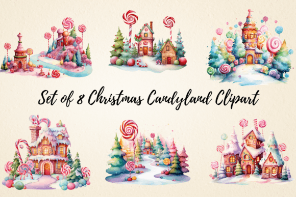 Christmas Candyland Clipart Review for Modern Illustrations