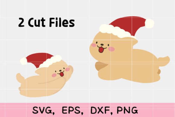 Christmas Dog Svg,Cricut Silhouette for Illustrations