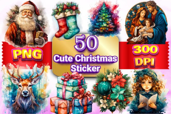 Cute Christmas Sticker Clipart: A Review of Seasonal Illustrations