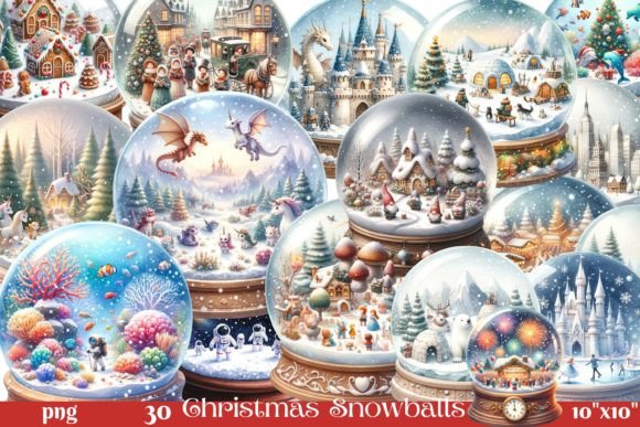 Enchanted Frost 30 Watercolor Christmas Illustrations