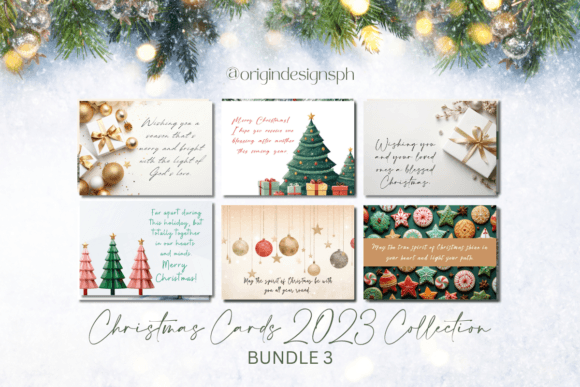 PLR Christmas Card 3: Festive Illustrations for Real Crafts